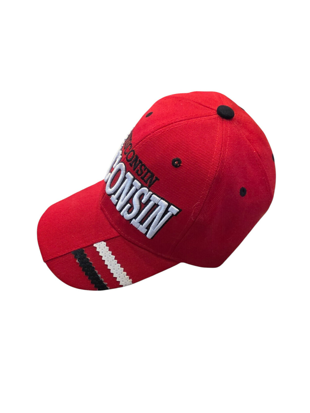Vintage USA Headwear Wisconsin Badgers Red White Adjustable Cap - Picture 2 of 4